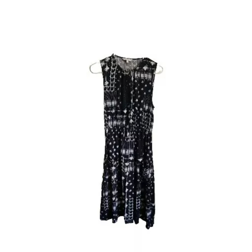 & Other Stories Blue Print Midi Dress size 6